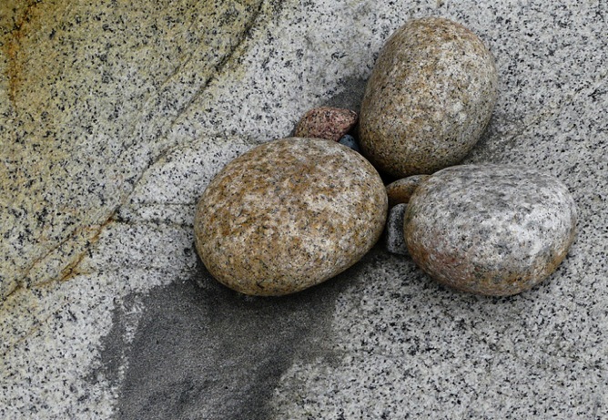 © Marc Craig – Cornish pebbles – jagged edges & brittleness smoothed away - easing of troubled mind